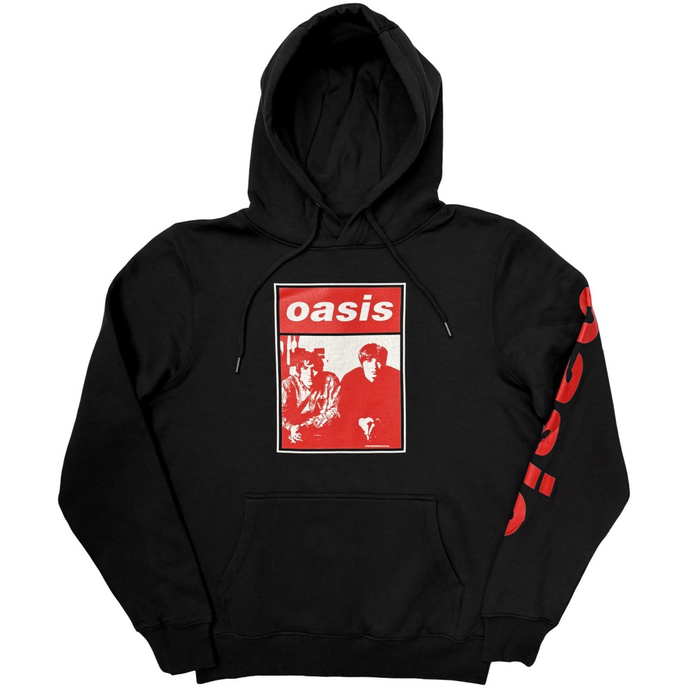 Oasis - Wonderwall Two Colour Photo Hoodie - Black